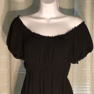 Women’s black slip over dress NWOT MAX EDITION